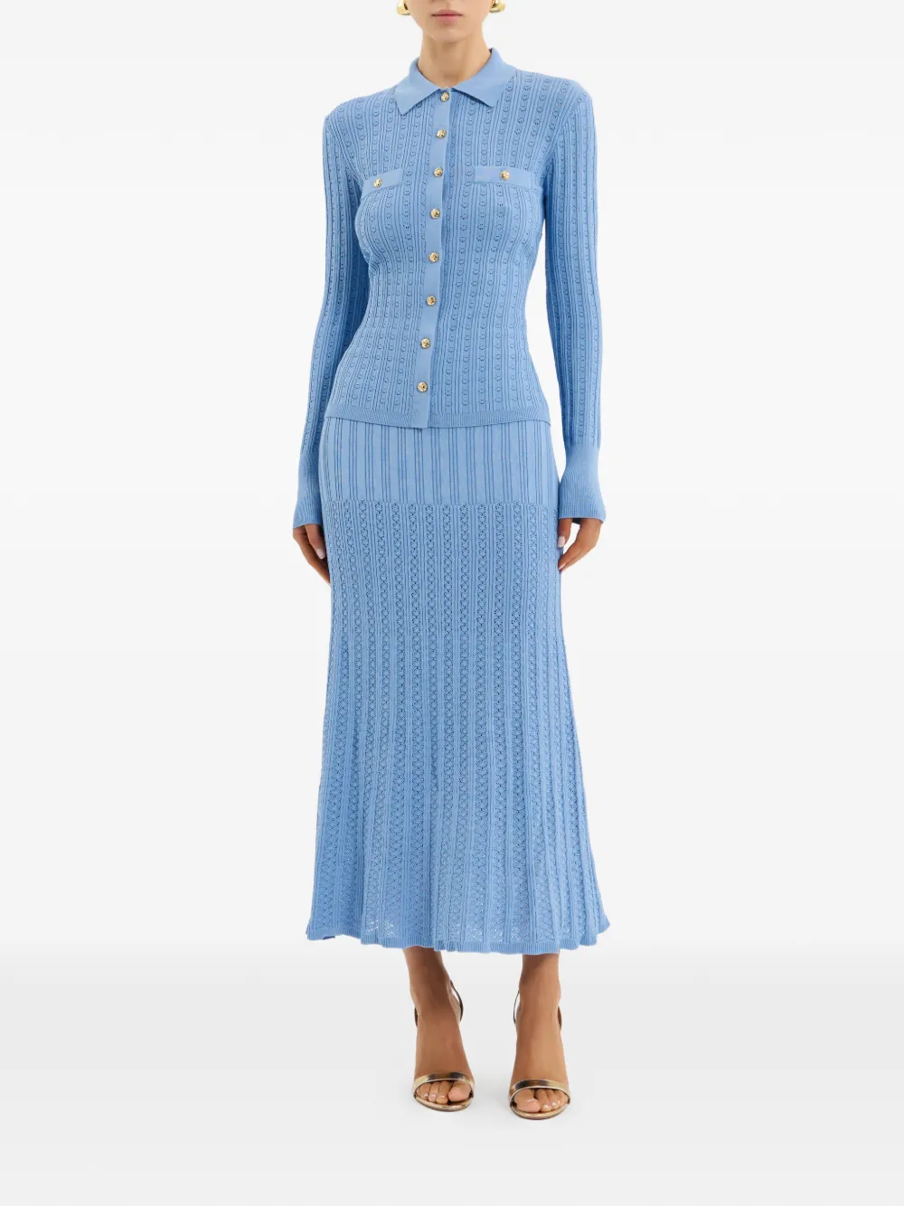 Rebecca Vallance Natalie midi-rok Blauw