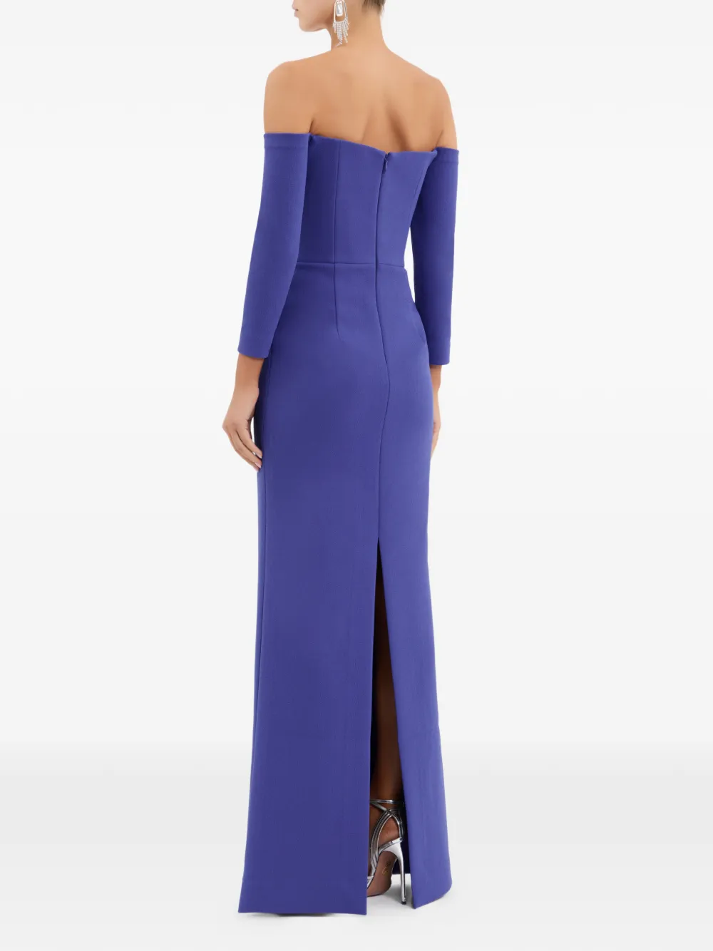 Rebecca Vallance Off-shoulder verfraaide maxi-jurk Blauw