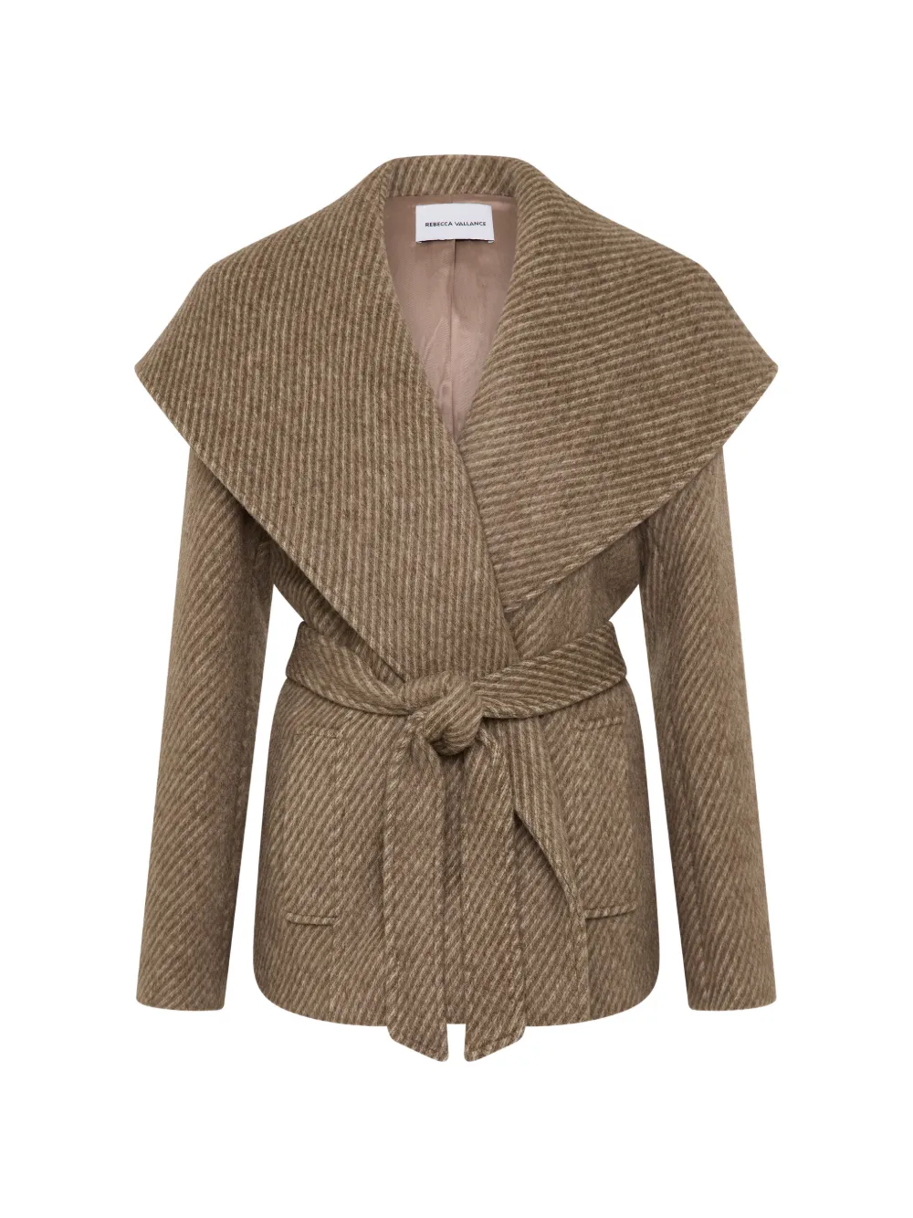Rebecca Vallance Lemuel belted wool jacket - Brown