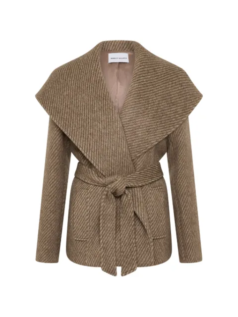 Rebecca Vallance Lemuel belted wool jacket