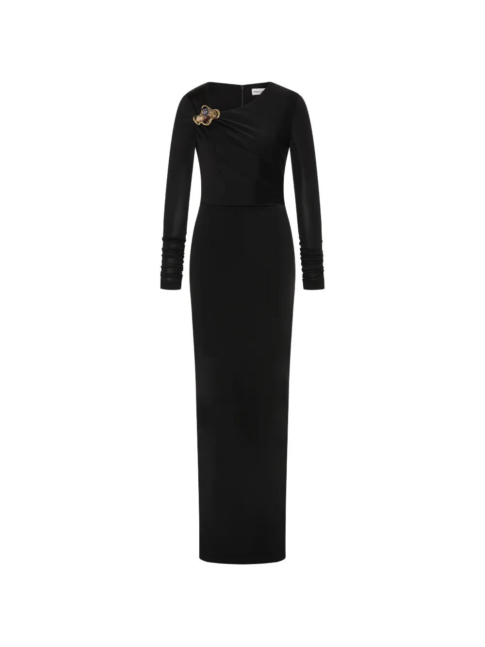 Rebecca Vallance Abito midi con ruches - Nero
