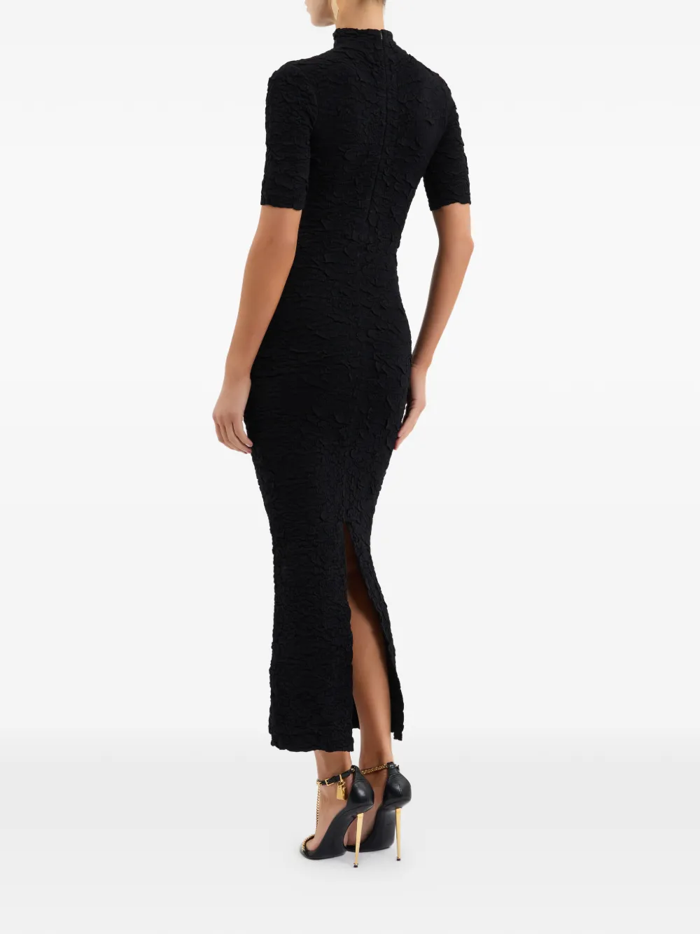 Rebecca Vallance Dayton midi-jurk met gedrapeerde hals Zwart
