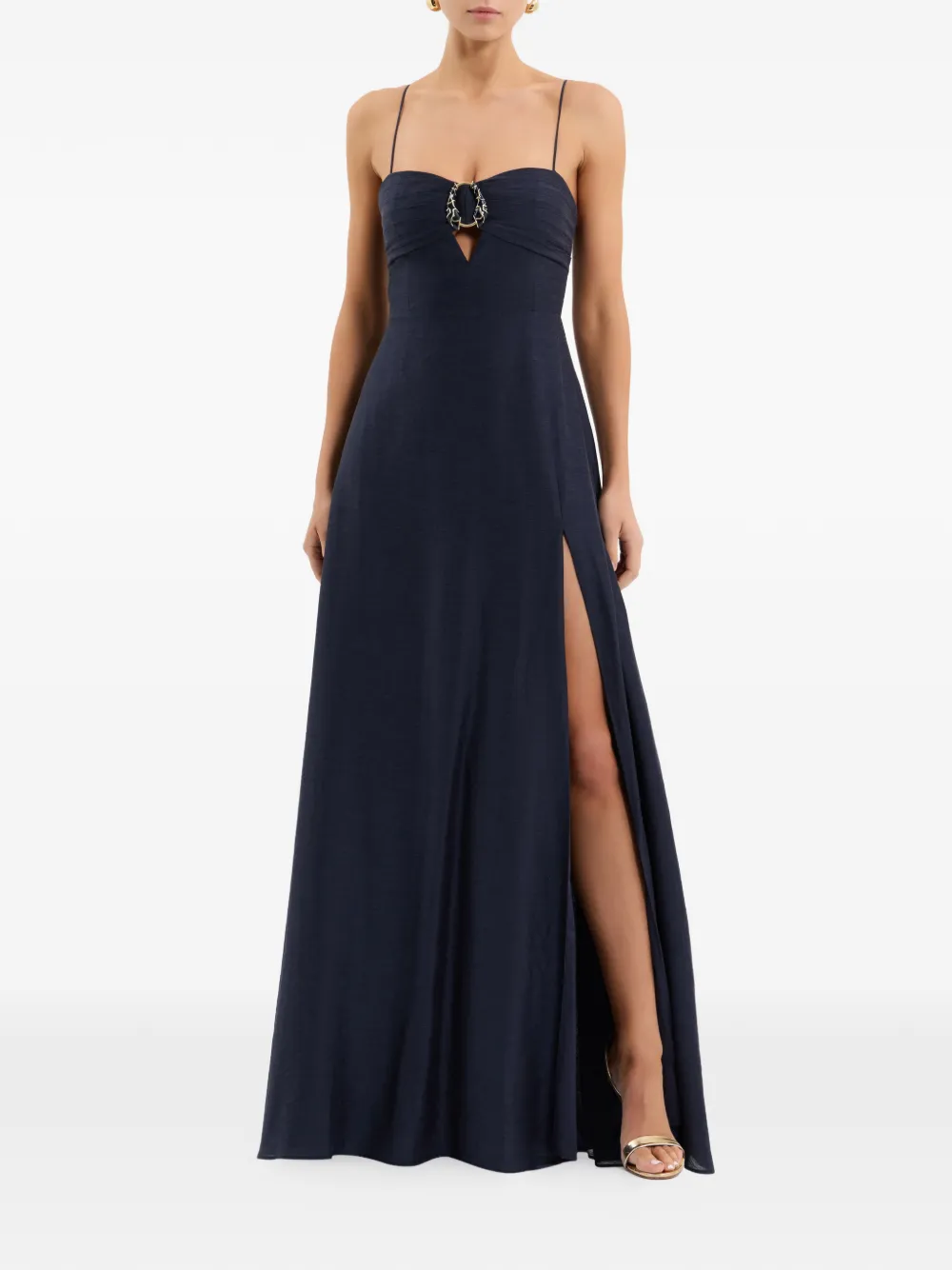 Rebecca Vallance Maxi-jurk met gespdetail Blauw