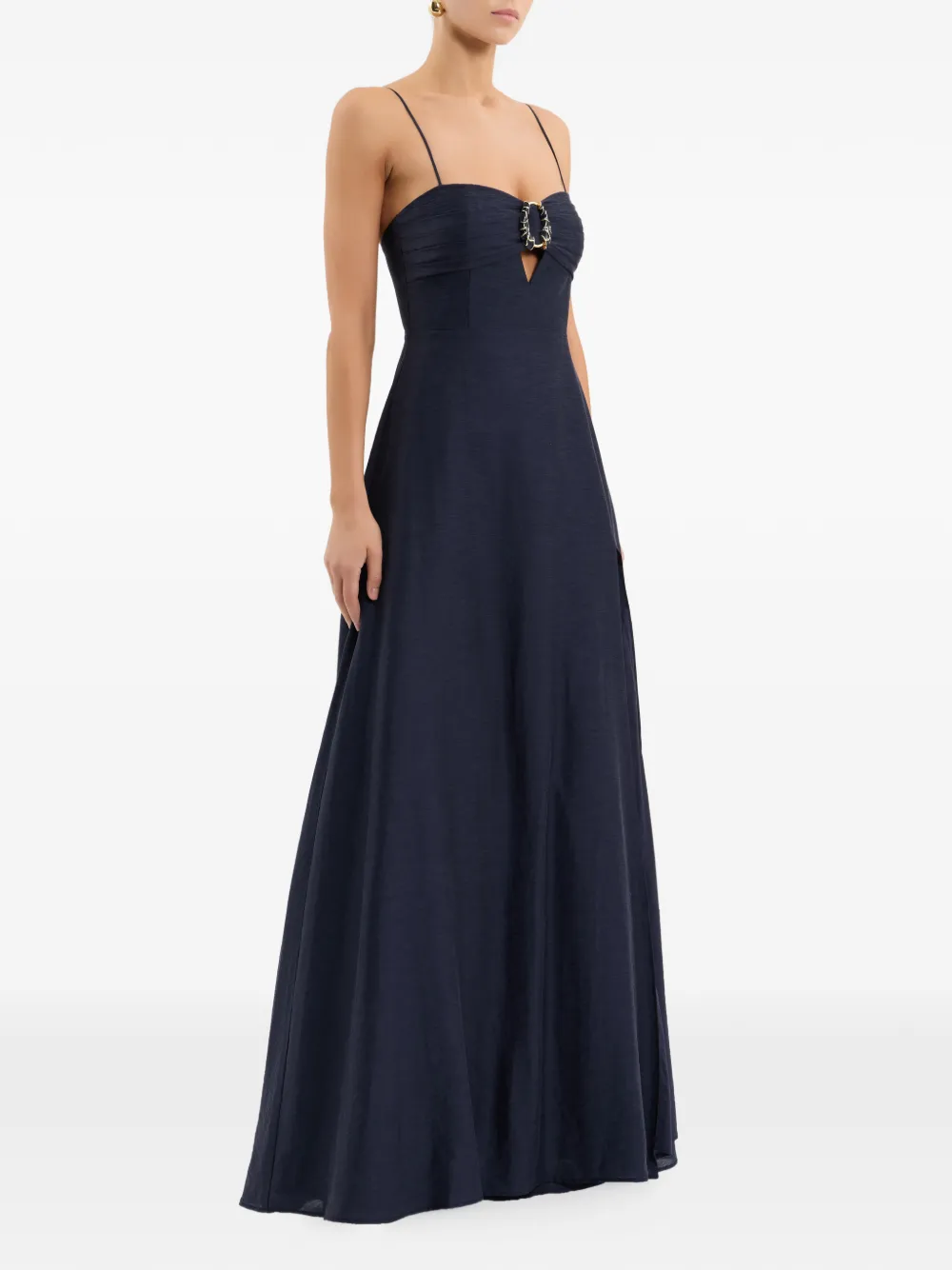 Rebecca Vallance Maxi-jurk met gespdetail Blauw