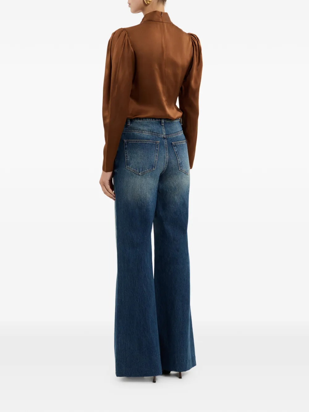  Rebecca Vallance Phoenix Rose Long-sleeve Top - Brown 