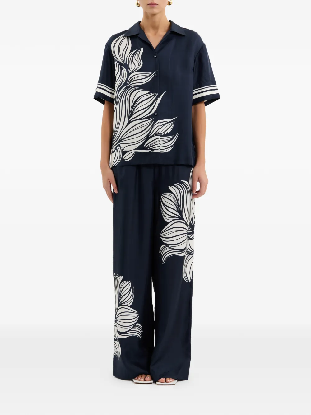 Rebecca Vallance Lalisa blouse met korte mouwen Blauw