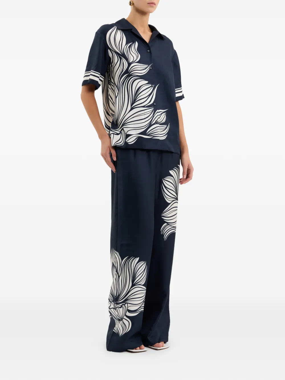 Rebecca Vallance Lalisa blouse met korte mouwen Blauw