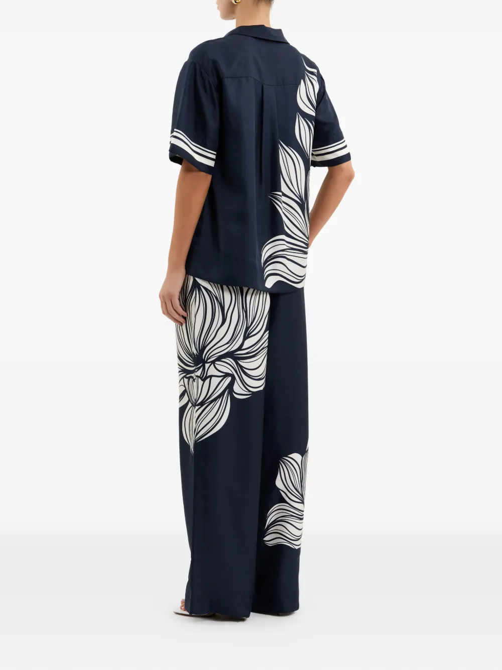 Rebecca Vallance Lalisa blouse met korte mouwen Blauw