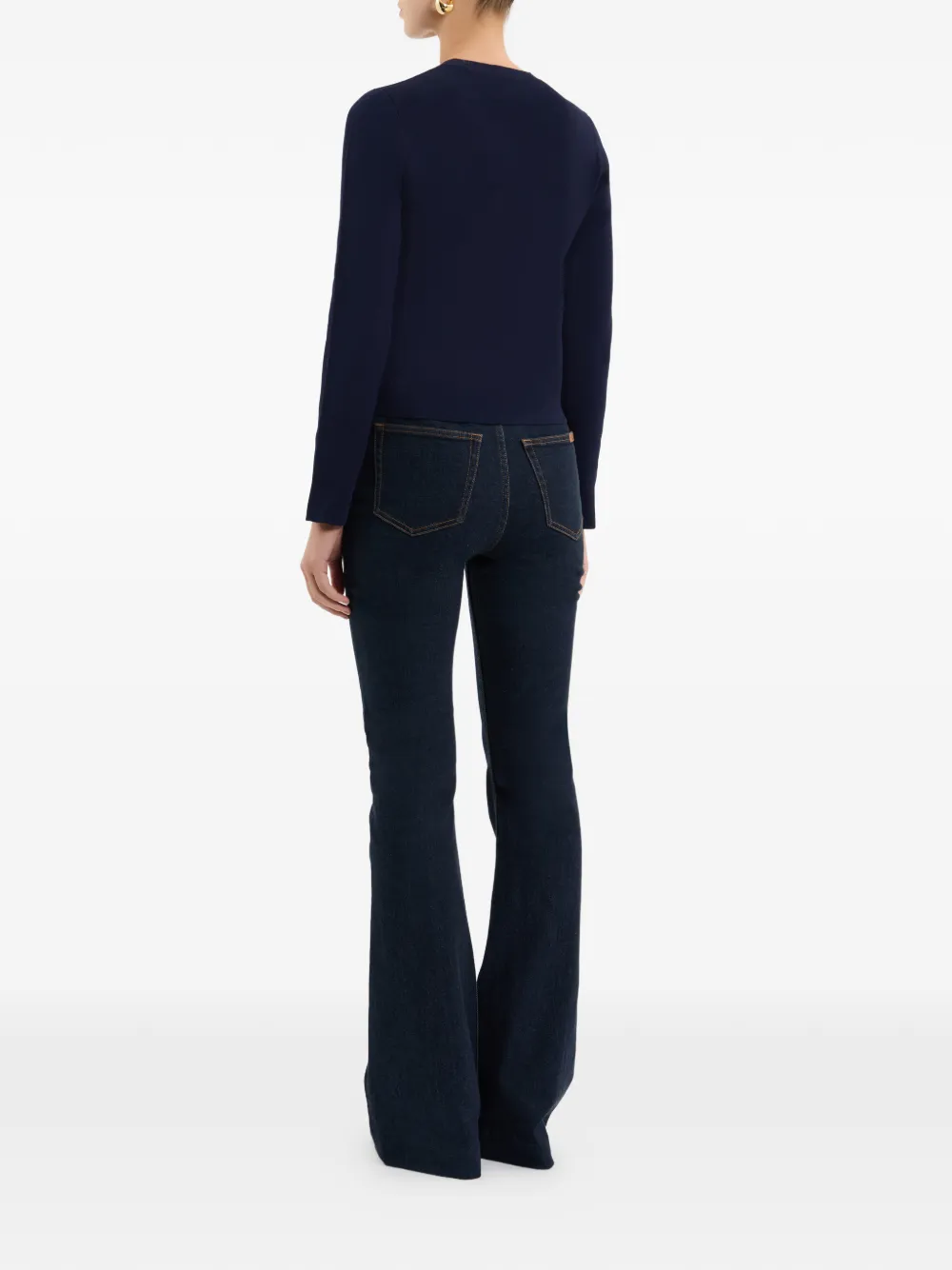 Rebecca Vallance Ryne vest met ruches Blauw
