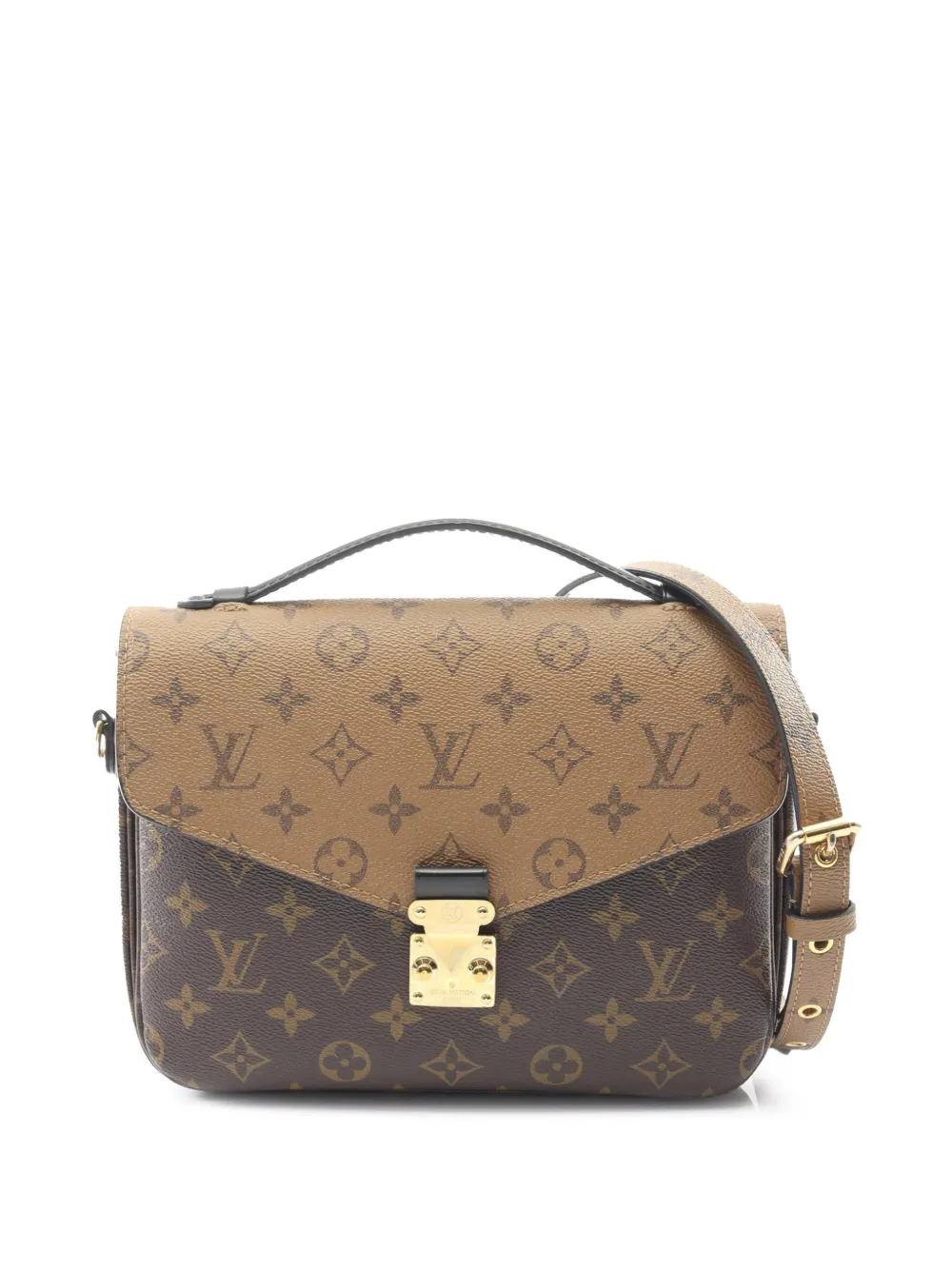 Louis Vuitton Pre-Owned 2021-2025 Monogram Reverse Pochette Metis satchel - Marrone
