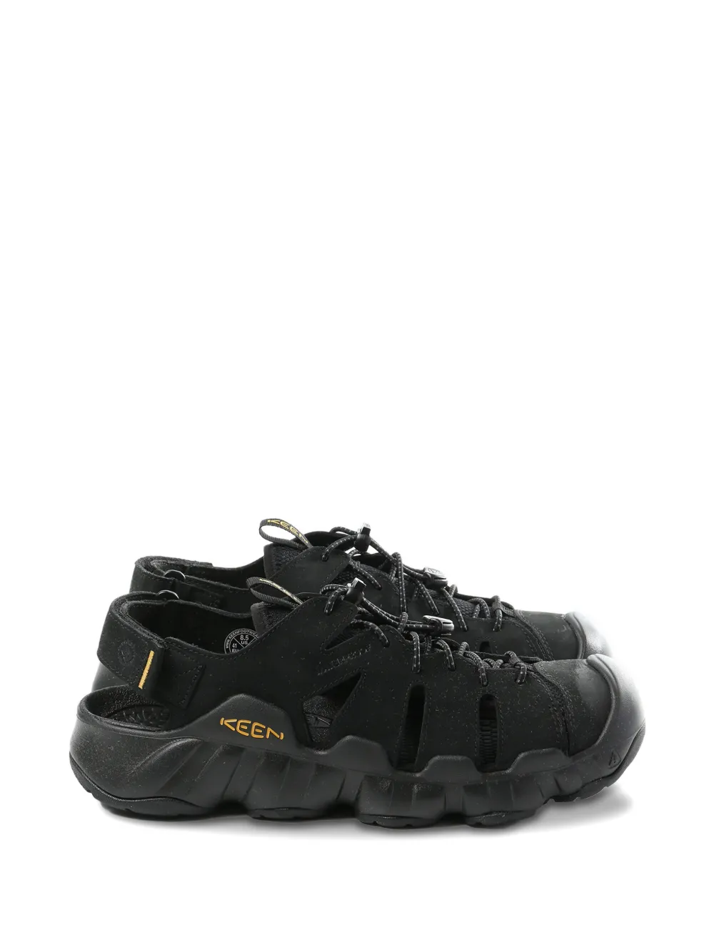 KEEN FOOTWEAR Hyperport Fisherman lace-up cut-out sandals - Nero