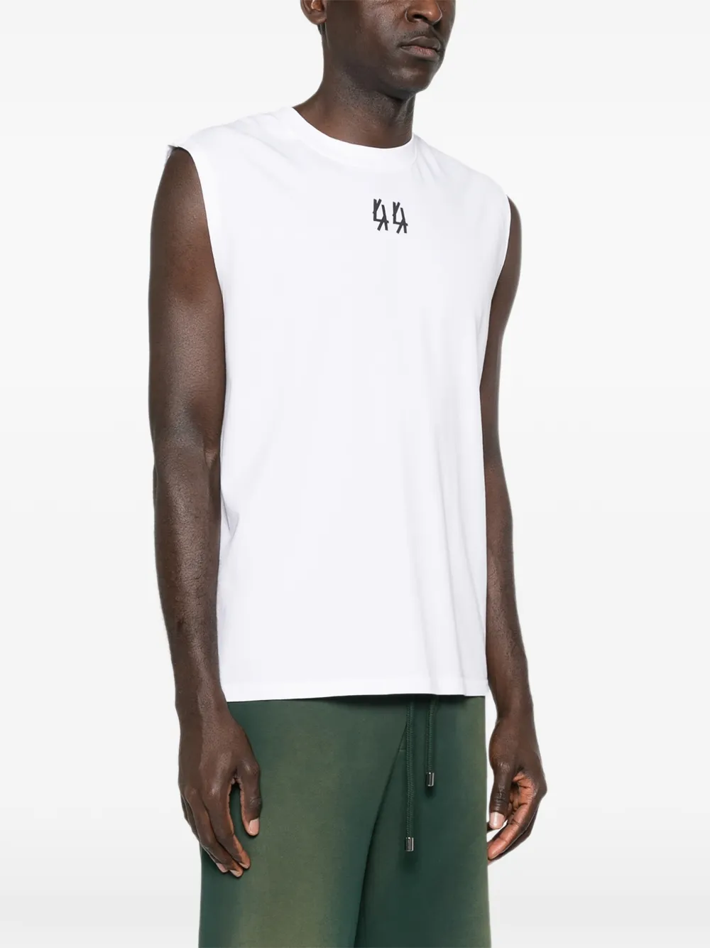 Crew-Neck Sleeveless Vest