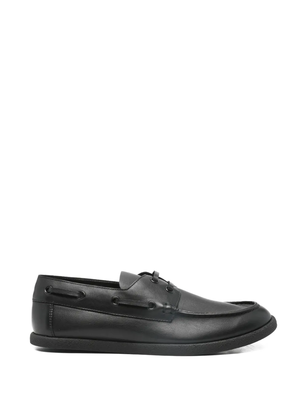The Row lace-up boat shoe - Nero