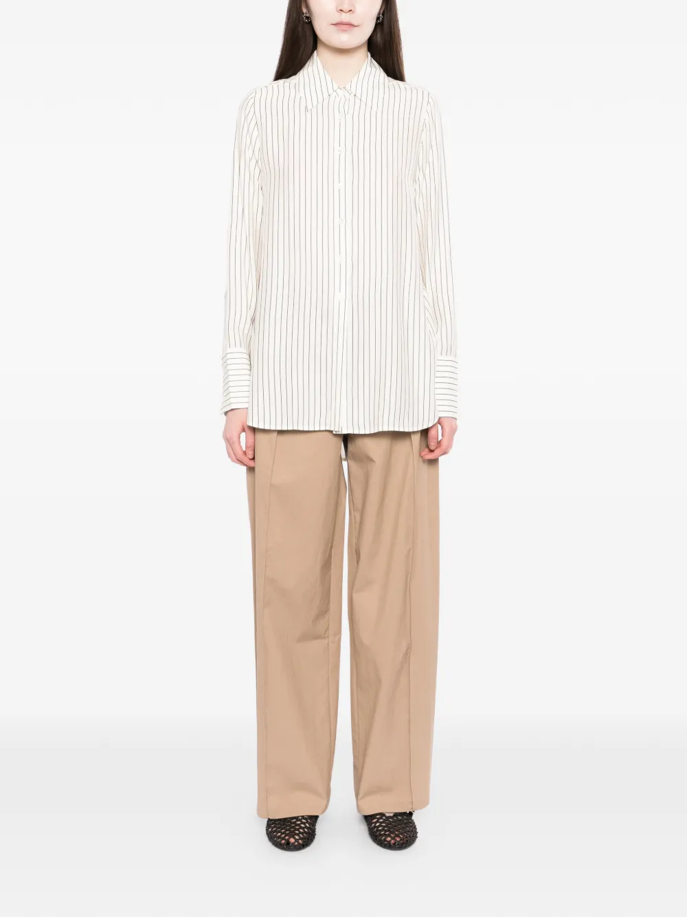  Co Collection Striped Shirt - Neutrals 