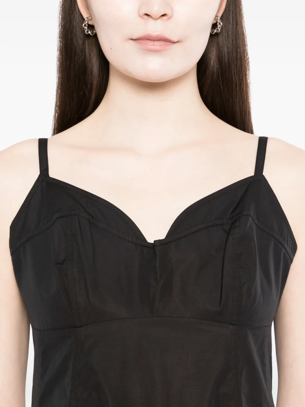 Bustier-Cut Midi Dress