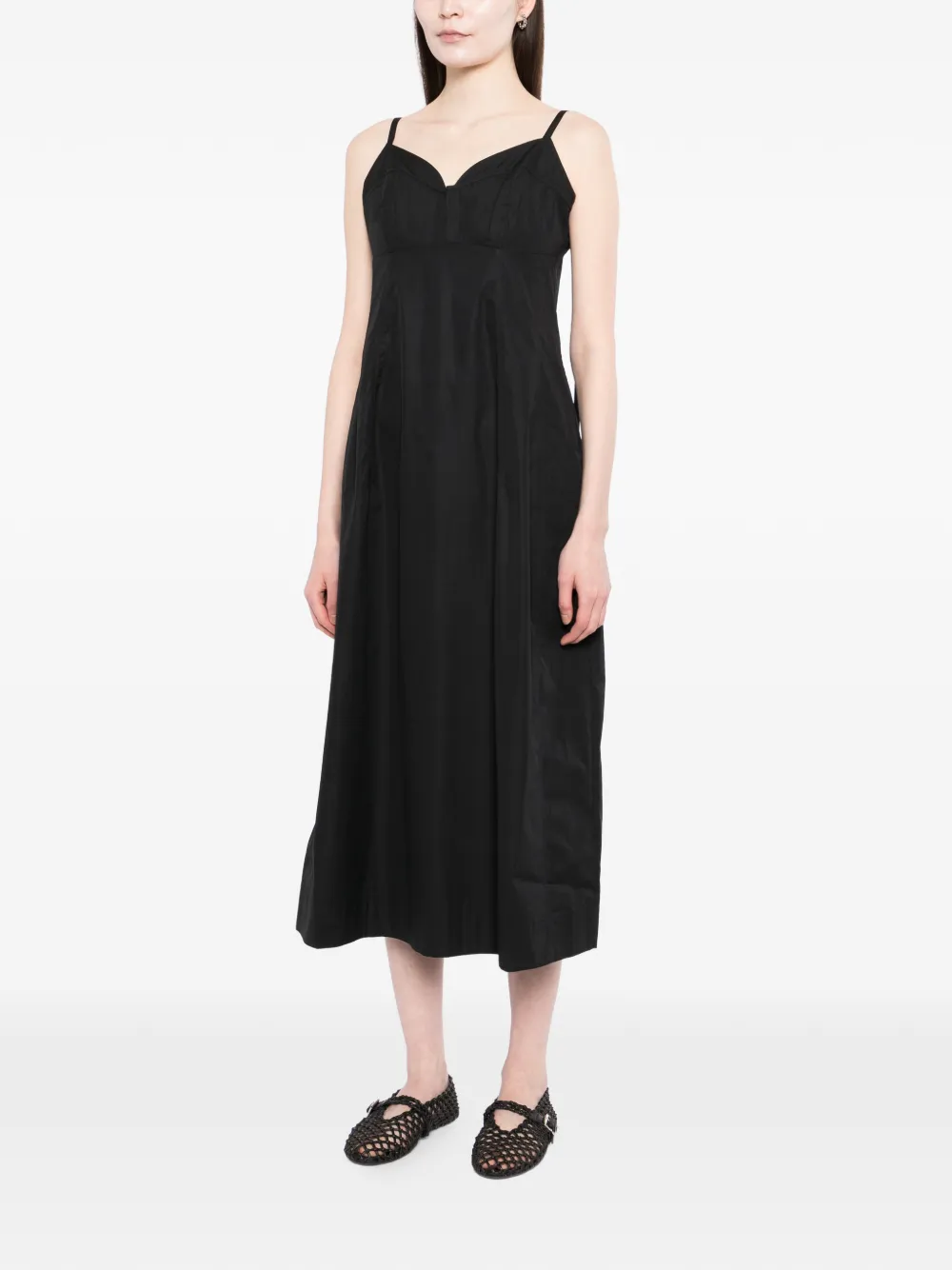 Bustier-Cut Midi Dress