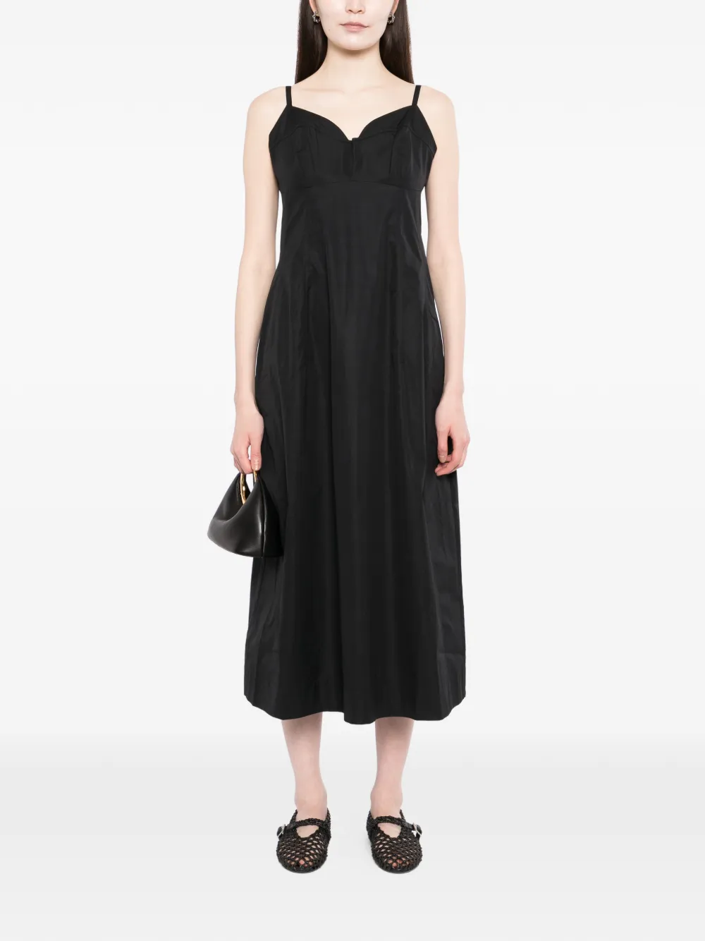 Bustier-Cut Midi Dress