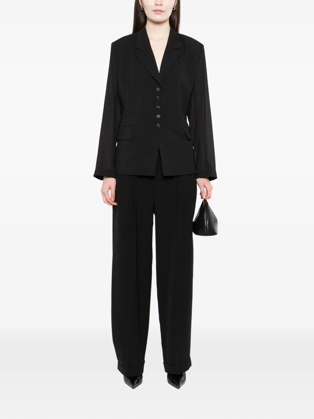  Ych Blusa Con Botones - Negro 