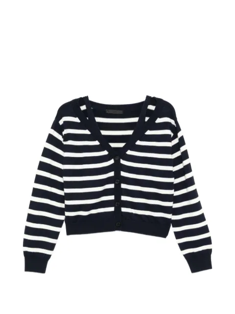 YCH striped cardigan