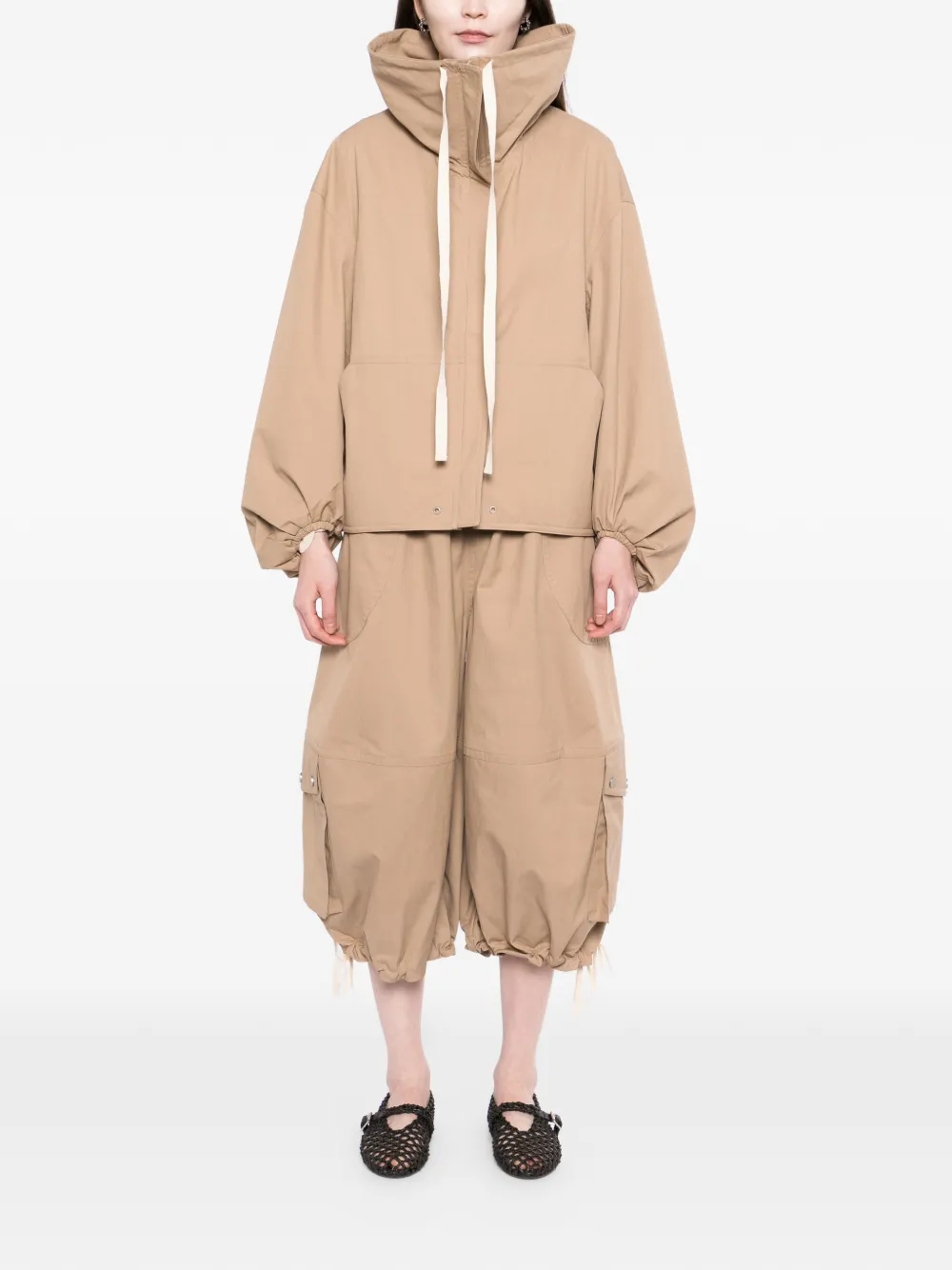  Co Collection Rolled-collar Jacket - Neutrals 