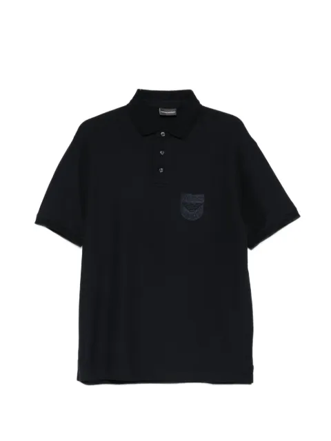 Emporio Armani playera tipo polo con parche del logo