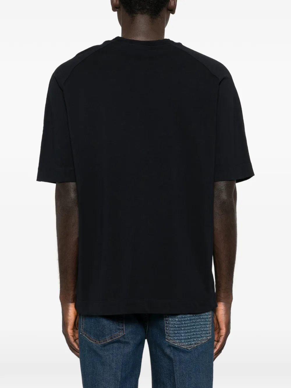 Emporio Armani T-shirt met logopatch Zwart