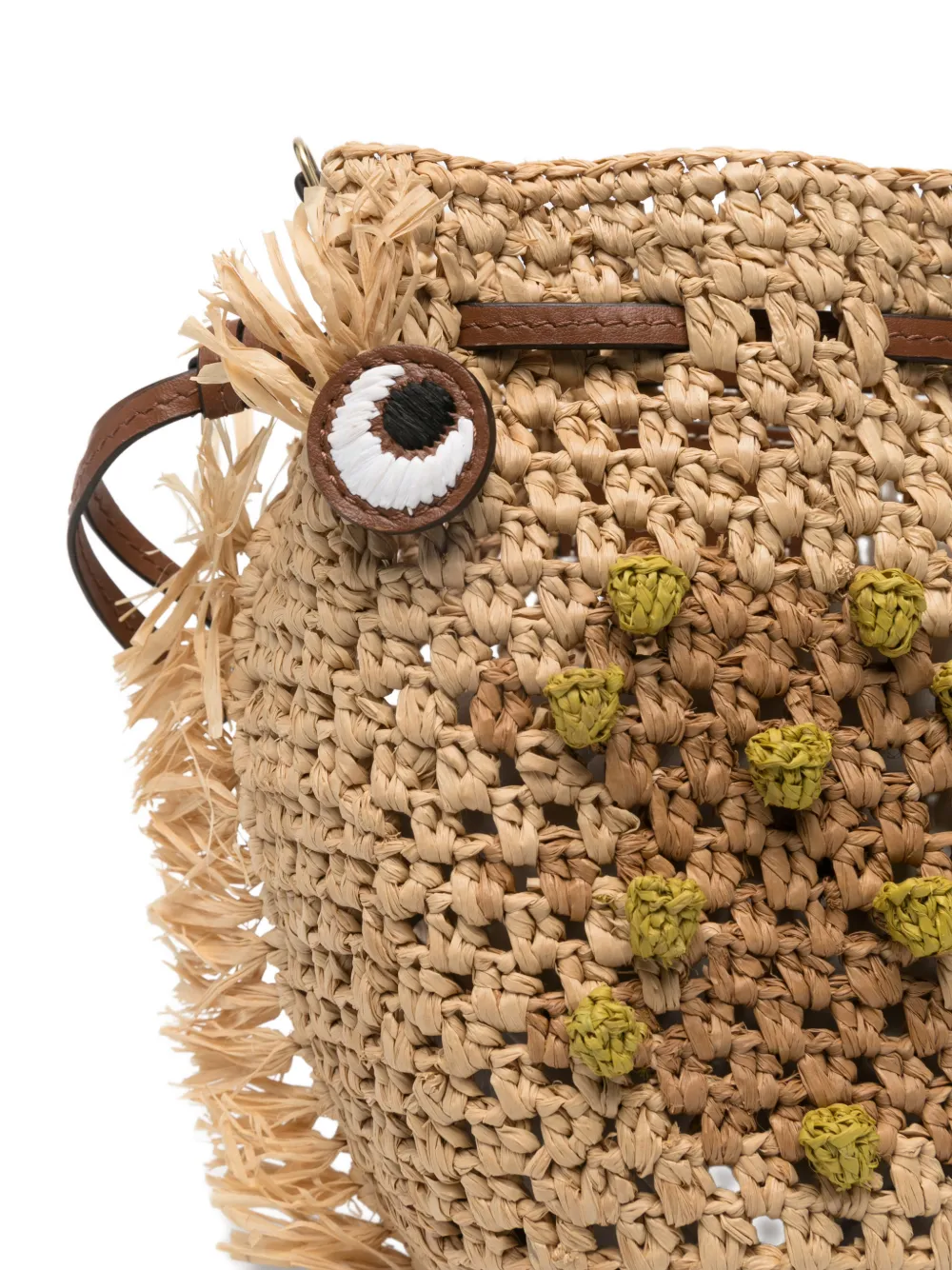 Anya Hindmarch Eye-detail Drawstring Mini Bag in Neutrals, view 4