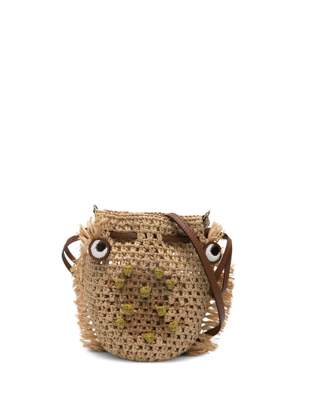 Anya Hindmarch eye-detail drawstring mini bag - Toni neutri