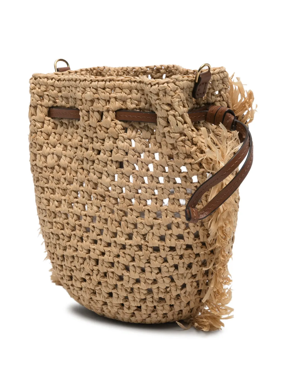  Anya Hindmarch Eye-detail Drawstring Mini Bag - Neutrals 