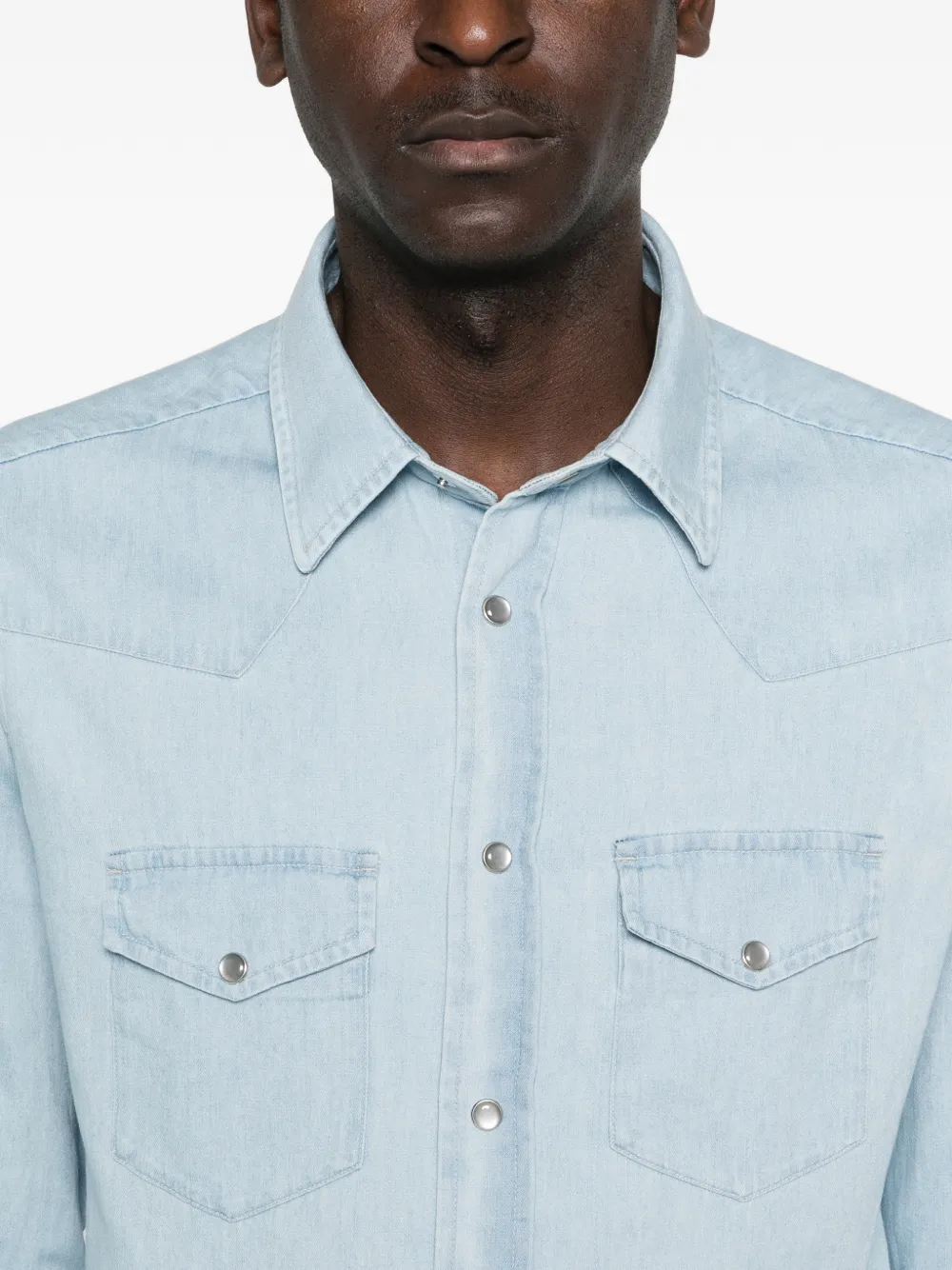 TOM FORD Denim overhemd Blauw