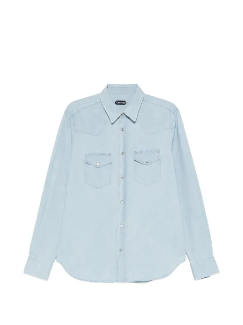 TOM FORD chest-pocket denim shirt