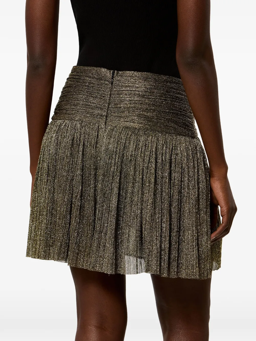 ISABEL MARANT Eloise zijden mini-rok Goud
