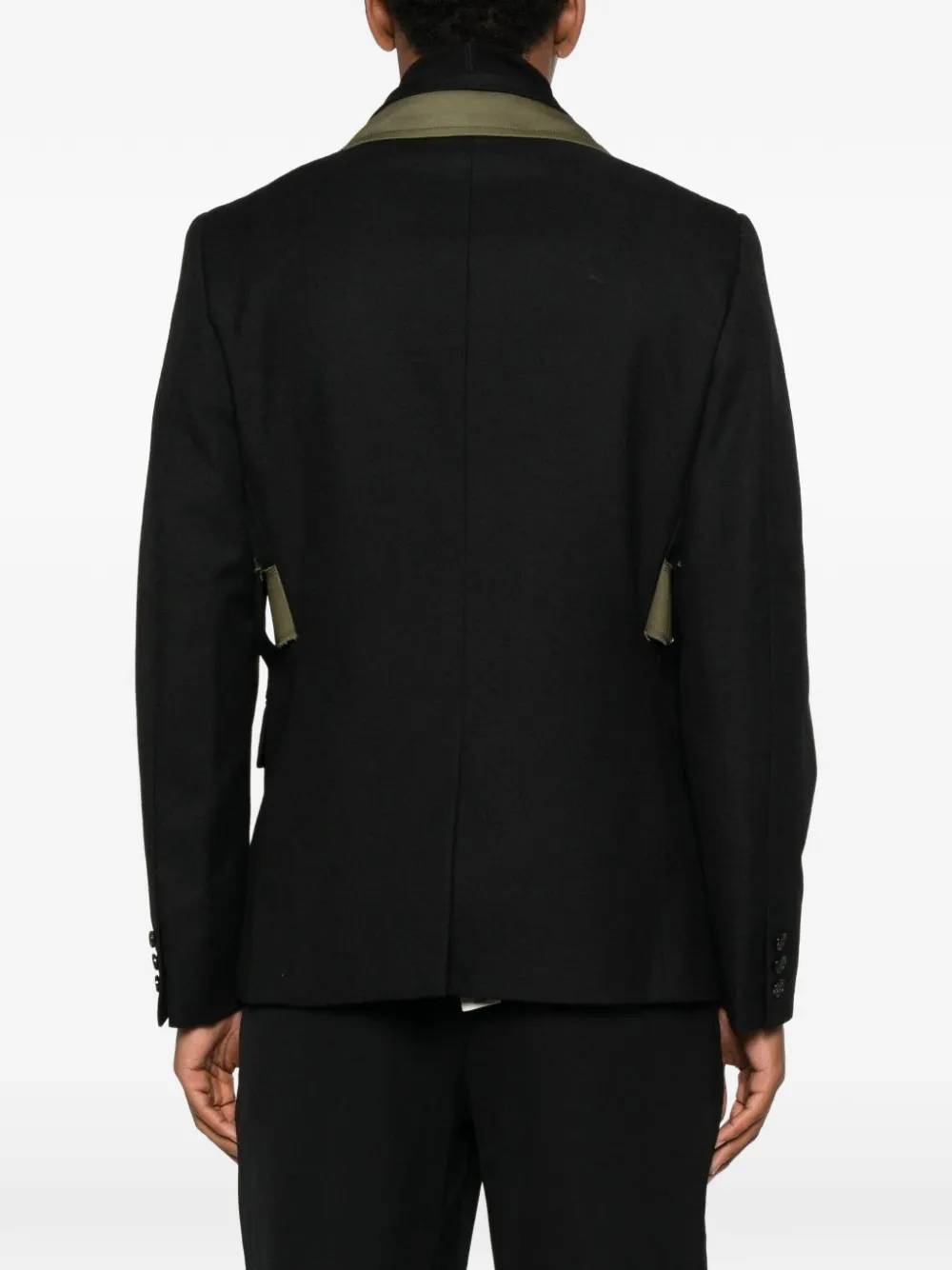  Comme Des Garçons Homme Plus Deconstructed Military Jacket - Black 