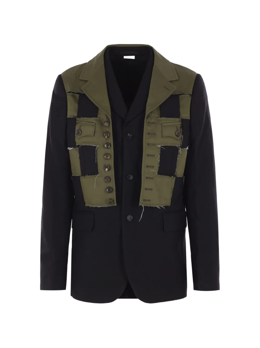 Comme des Garçons Homme Plus deconstructed military jacket - Nero