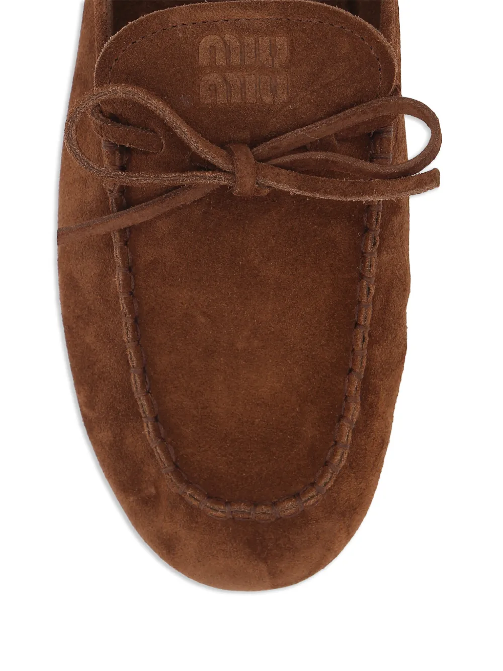 Miu Sandalen met strikdetail Bruin