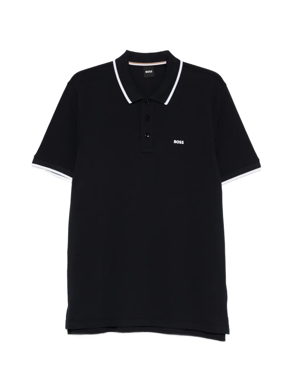 BOSS tipped short-sleeve polo shirt - Blu