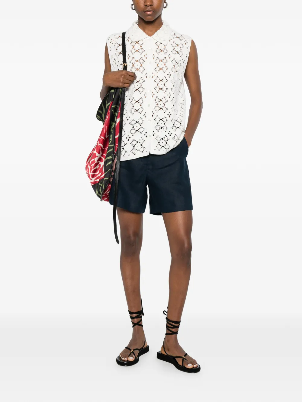  's Max Mara Front-zip Shorts - Blue 