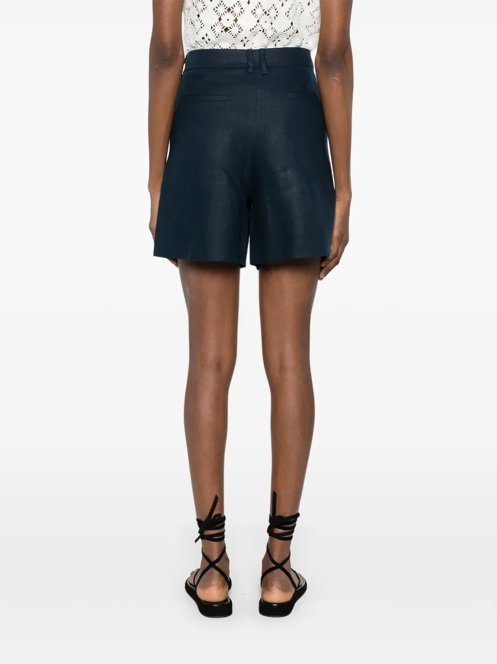 'S Max Mara Shorts met rits aan de voorkant Blauw