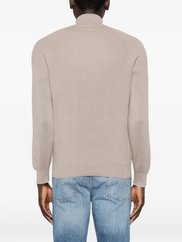 Brunello Cucinelli ハーフジップ セーター | グレー | FARFETCH JP