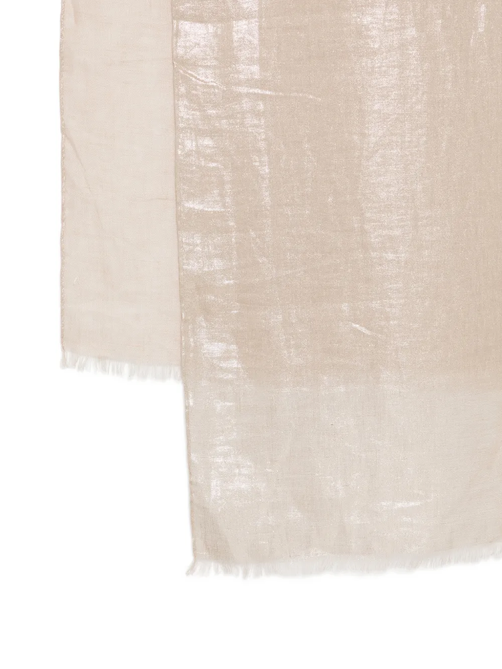 Brunello Cucinelli Sjaal met franje Beige
