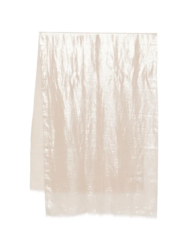 Brunello Cucinelli Fringed Scarf in Neutrals