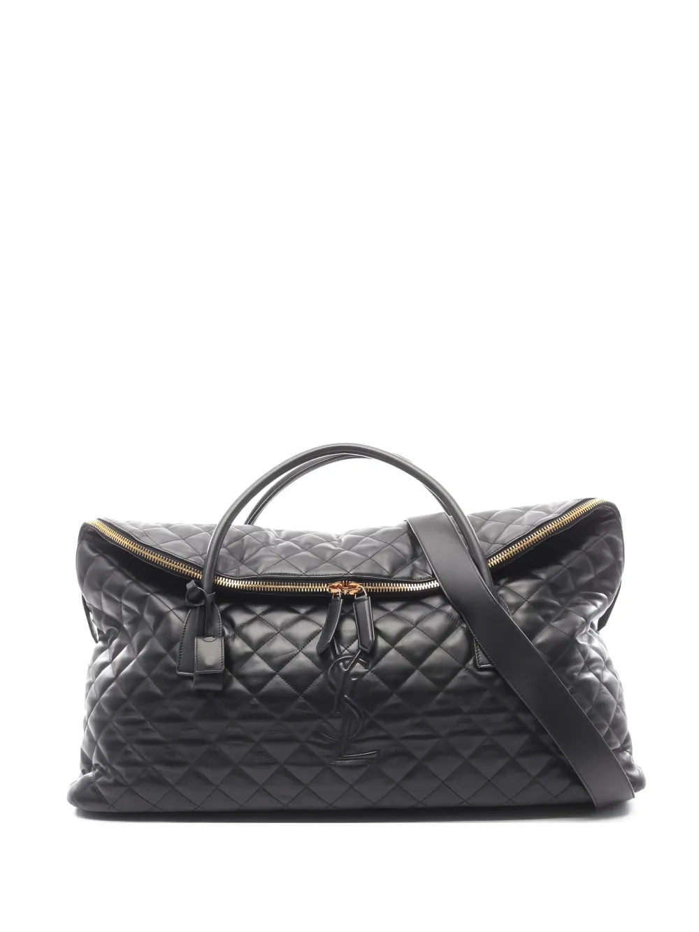 Saint Laurent Pre-Owned 2010s Boston Giant quilted leather tote bag - Nero