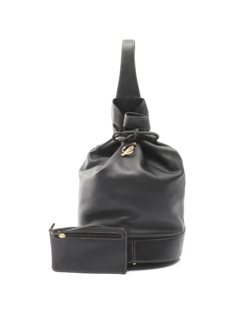 Loewe Pre-Owned 2000s logo-plaque shoulder bag