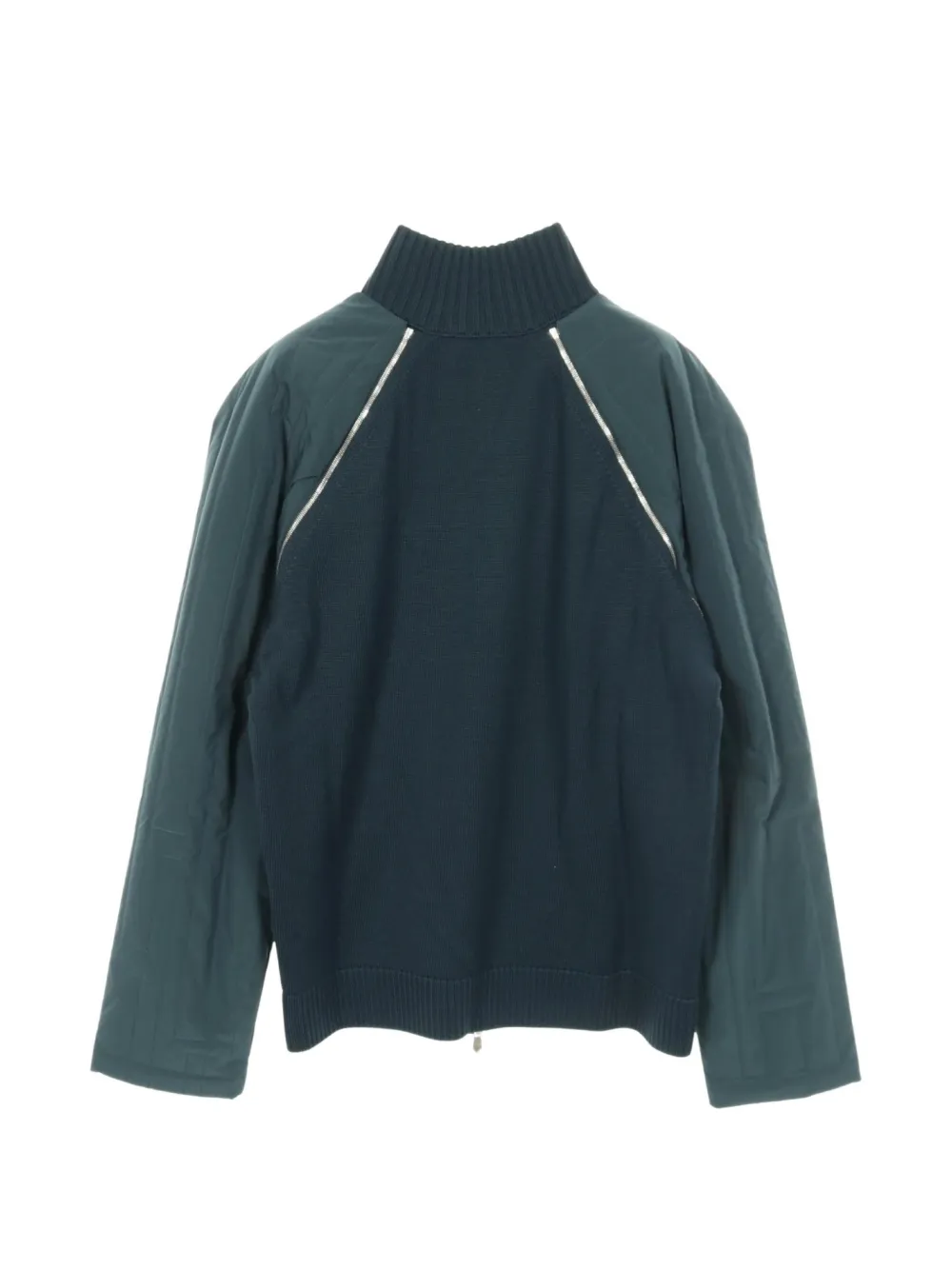 HERMES Pre-owned 2010s H-pattern Colour-block Jacket In Blue