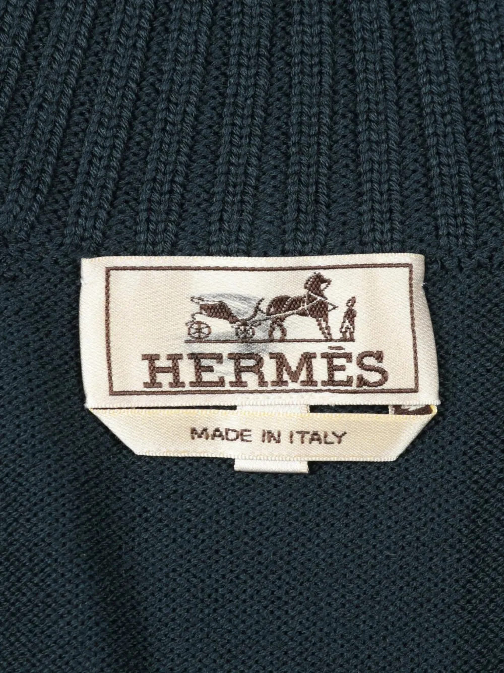 HERMES Pre-owned 2010s H-pattern Colour-block Jacket In Blue