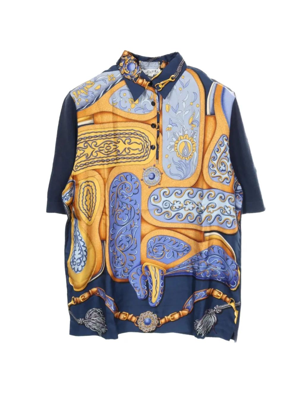 Hermès Pre-Owned Camicia con colletto polo anni 2000 - Blu