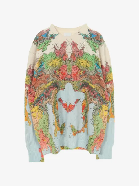 Burberry Pre-Owned 2020s map print sweater