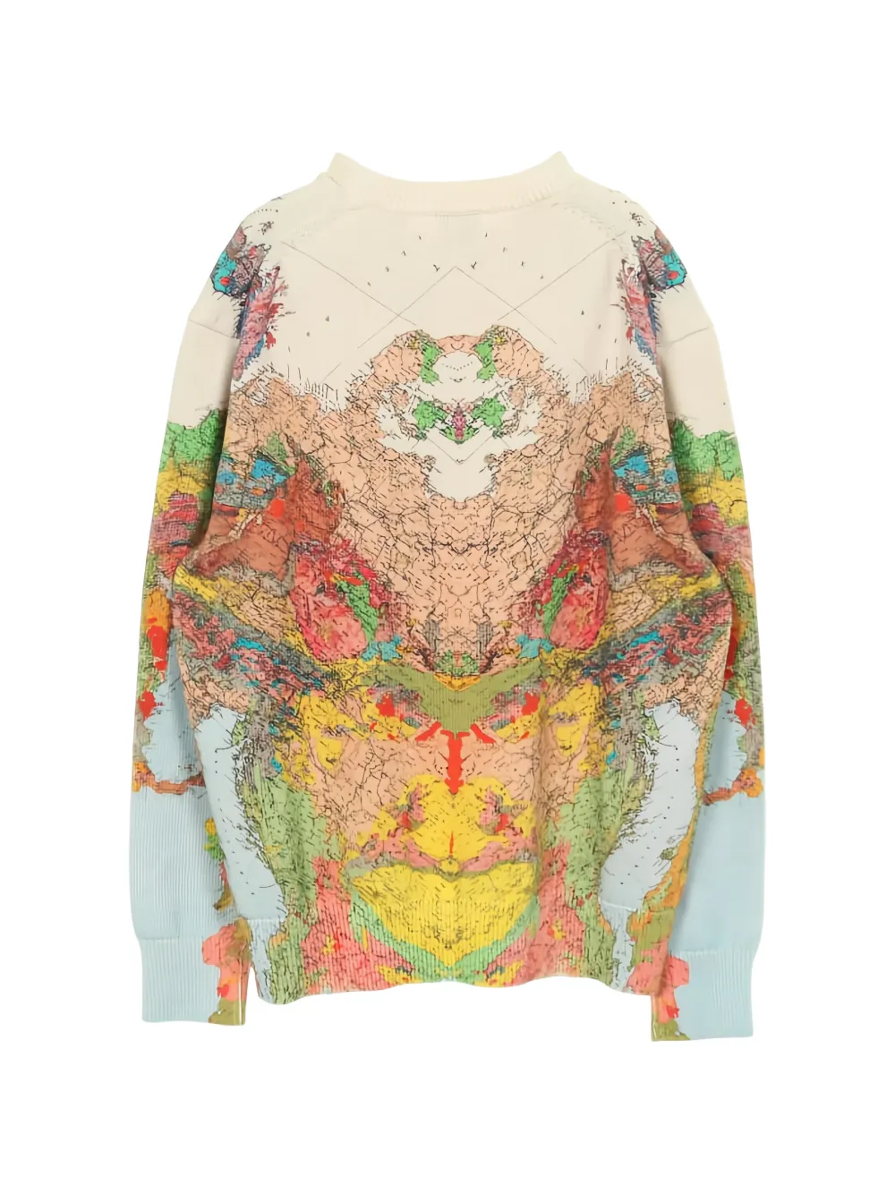  Burberry Pre-owned Jersey Con Mapa Estampado 2020 - Neutro 