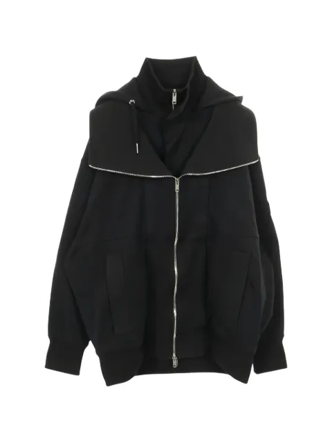 Givenchy Pre-Owned layered zip-up hooded jacket