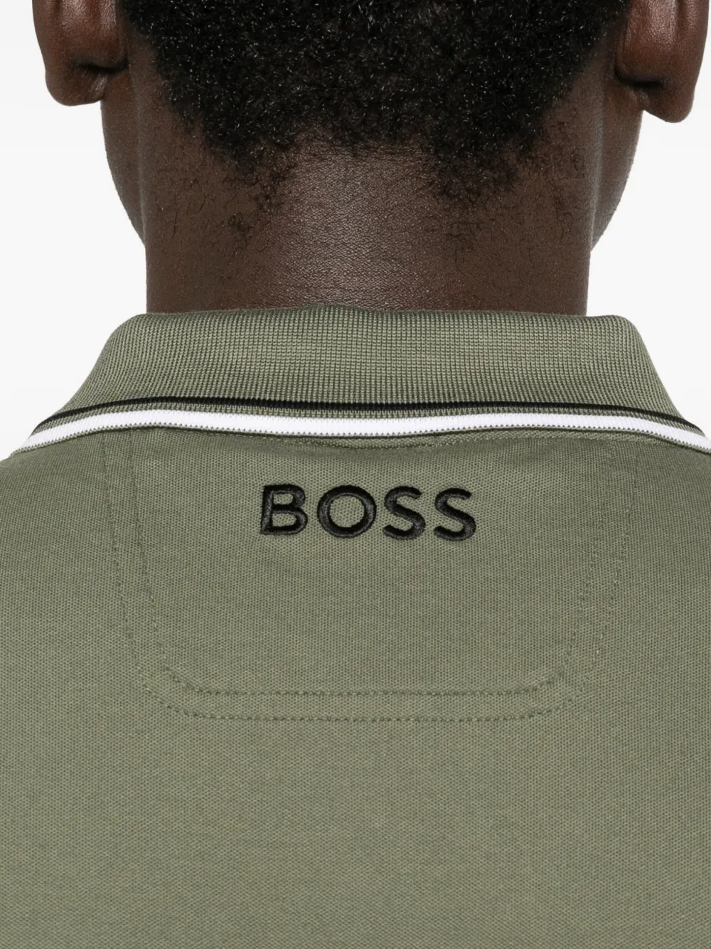 BOSS Poloshirt met logo Groen